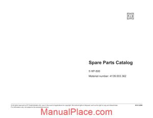 zf spare parts catalog page 1